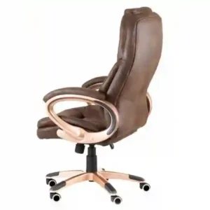 Luxury CEO Chair - side image- brown color