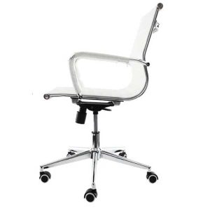 Theodore-EB White Low Back Office Chair