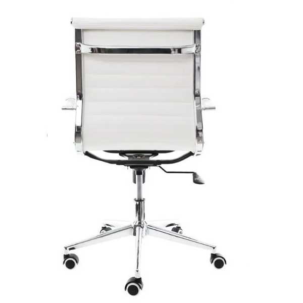 Theodore-EB White Low Back Office Chair