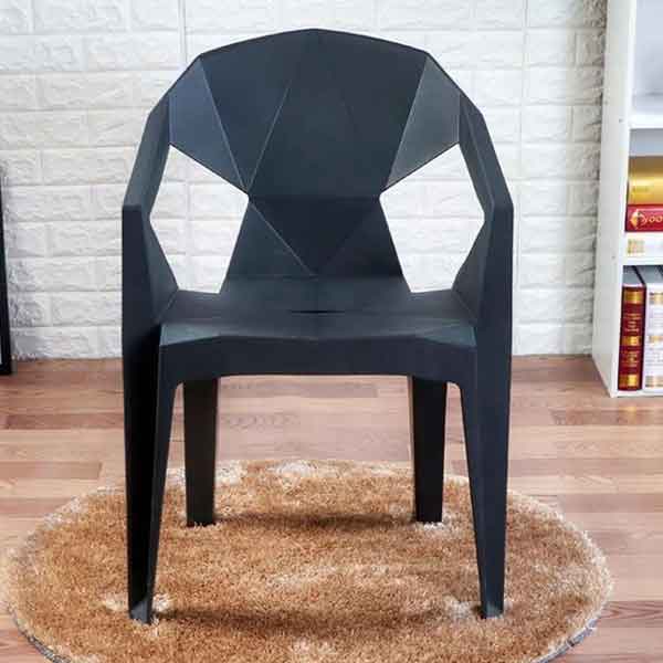 Stella Plastic Stackable Chair (Black)