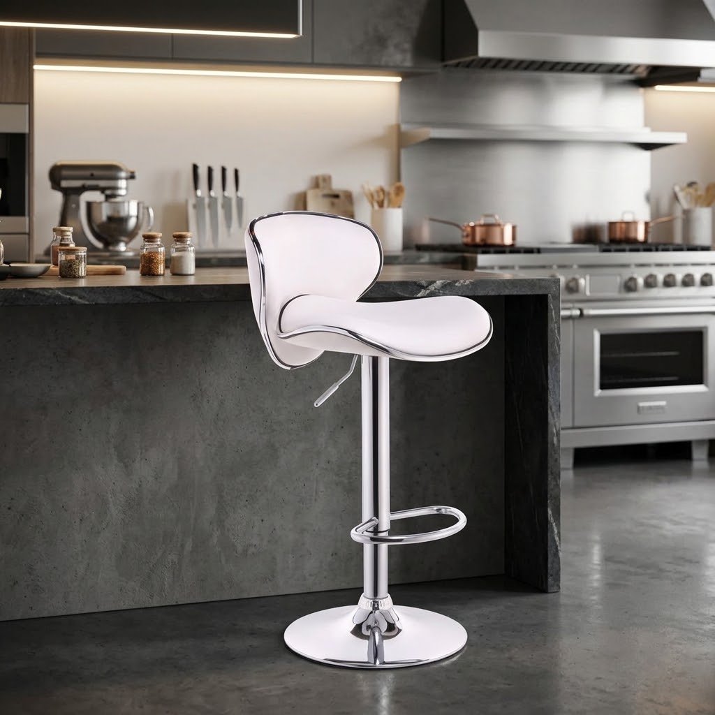 Aaron White Poshish Bar Stool