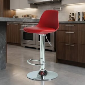 Elena Red and Black Poshish Stool