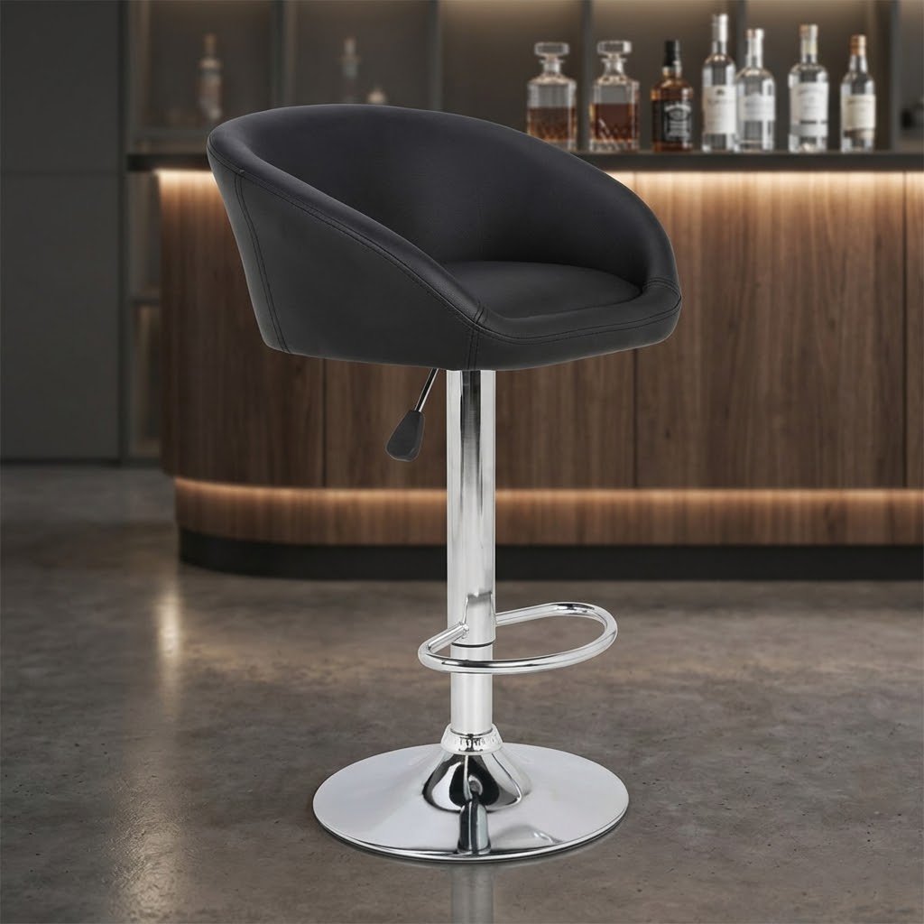 Cup Black Poshish Stool
