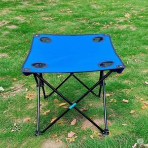 Blue Folding Table for Camping Hiking