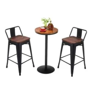 Alternative view of Easton-Wooden Bar Stool