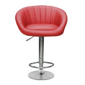 Floral Red Poshish Stool