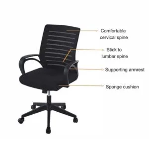 Hubei Mesh Computer Chair - Image 3
