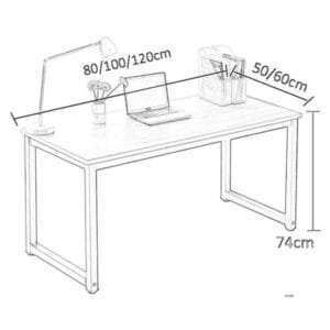 Alternative view of Leo Study Table Office Workstation