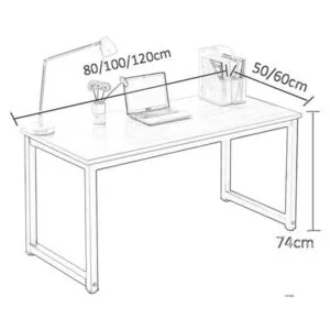 Alternative view of Leo Study Table Office Workstation