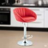 Floral Red Poshish Stool