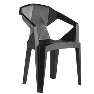 Stella Plastic Stackable Chair (Black)