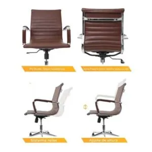 Alternative view of Theodore-EB Brown Low Back Office Chair