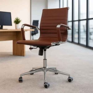 Theodore-EB Brown Low Back Office Chair
