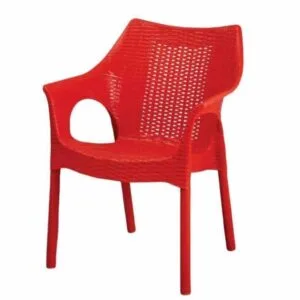 Tucker Plastic Chair Red