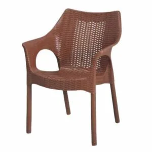 Avery Plastic Chair Brown