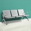 Waiting Chair Silver 3 Seated