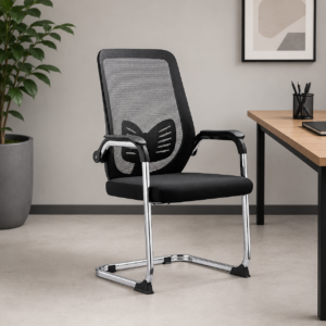 Montay Black Visitor Chair