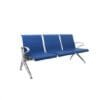 Waiting Area Silver 3 Seater PU Chair