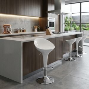 Cooper White Bar Stool