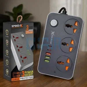 Portable Power Strip 3 Sockets 3 USB 2 Type-C (603PU)