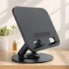 Foldable laptop stand with anti-slip silicone pads and ergonomic design