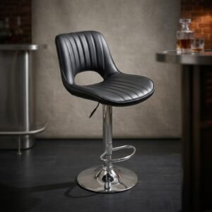 Onyx Stripe Bar Stool